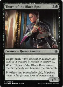 Thorn of the Black Rose - FOIL - C Conspiracy: Take the Crown 48 - MTG - Image 1