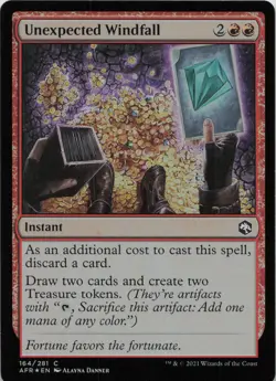 Unexpected Windfall - FOIL - C Adventures in the Forgotten Realms 164 - MTG - Image 1