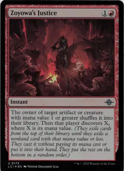 Zoyowa's Justice - FOIL - U The Lost Caverns of Ixalan 173 - MTG - Image 1