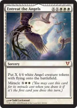 Light Play, English MTG Entreat the Angels Avacyn Restored Magic the Gathering - Image 1