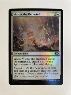 1x Modern Horizons 3 Muster The Departed Foil NM/M Magic The Gathering Mtg - Image 1