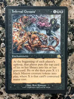 MTG Infernal Genesis x1 Prophecy, Magic the Gathering - Image 1