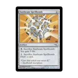 WOTC MtG Mirrodin Sunbeam Spellbomb (C) (Foil) NM - Image 1