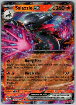 Pokemon Salazzle EX 016/088 Full Art Holo - Perfect Order ME03 NM - Image 1