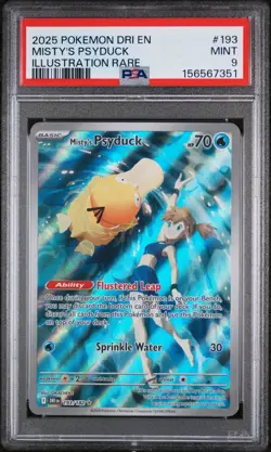 Pokemon TCG Misty's Psyduck Destined Rivals 193/182 Illustration Rare - Image 1