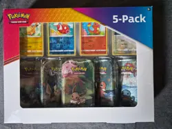 Pokemon TCG Kanto Power 5 Mini Tin Box Set Costco Exclusive - New Factory Sealed 820650100642 - Image 1