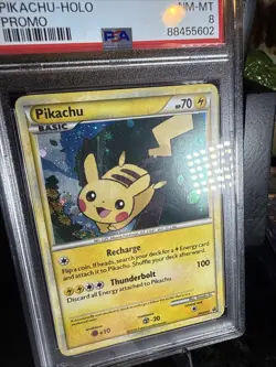 2010 POKEMON HEARTGOLD & SOULSILVER PROMO #HGSS03 PIKACHU-HOLO PROMO PSA 8 - Image 2
