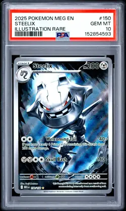Steelix Pokemon Meg En-Mega Evolution 150 NM PSA 10 - Image 1