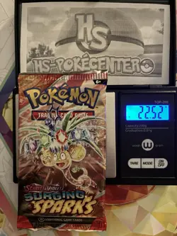 HEAVY! 22.52g Surging Sparks Pokemon TCG Booster Pack - Image 1
