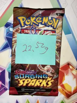 HEAVY! 22.52g Surging Sparks Pokemon TCG Booster Pack - Image 2