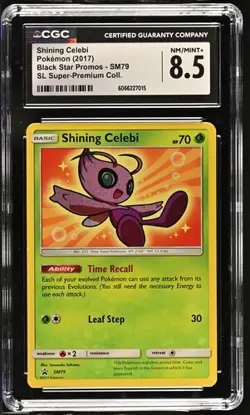 CGC 8.5 SHINING CELEBI SM79 BLACK STAR PROMO SHINING LEGENDS PREMIUM POKEMON - Image 1