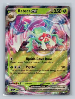 Rabsca ex 025/182 Double Rare Destined Rivals NM Pokemon TCG Holo - Image 1