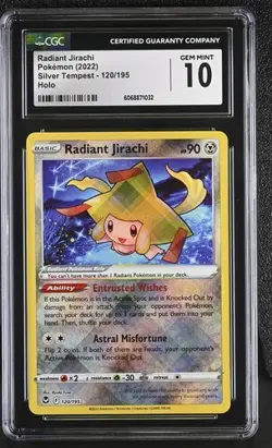 POKEMON CGC 10 GEM MINT RADIANT JIRACHI #120 SILVER TEMPEST - Image 1