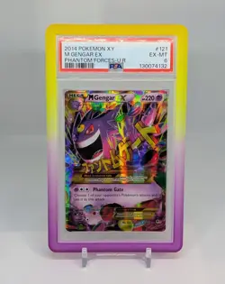 PSA 6 ✨ Mega Gengar EX ✨ Secret Rare ✨ Phantom Forces Pokemon XY #121 + PSAguard - Image 1