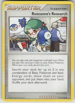 Pokemon TCG Roseanne's Research Uncommon Secret Wonders 125/132 - Image 1