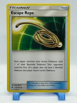 Pokemon TCG Escape Rope Uncommon 114/147 SM-Burning Shadows Regular - Image 1