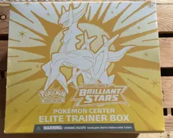 Pokemon TCG Brilliant Stars Pokemon Center Elite Trainer Box ETB Sealed - Image 1