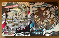 Pokemon Black Bolt & White Flare Binder Collection Bundle Set of 2 NEW SEALED !! - Image 1