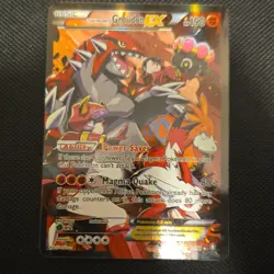 Double Crisis 15/34 Team Magma's Groudon EX Holo Ultra Rare - Image 1