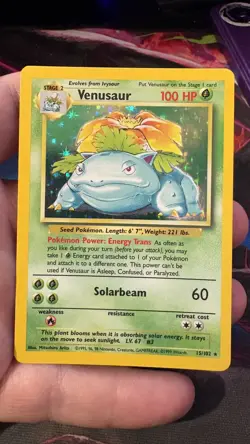 Venusaur 15/102 - Base Set - Holo Pokemon English - Image 1