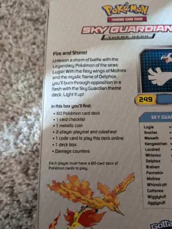 Pokemon Sky Guardian Theme Deck Fates Collide Lugia - Sealed - Image 3
