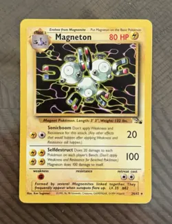 Wizards of the Coast Magneton 26/62 Fossil 1999 English Rare Unlimited 80HP - Image 1