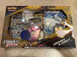 Pokemon Crown Zenith Unown v & Lugia v Special Collection Figure Sealed - Image 1
