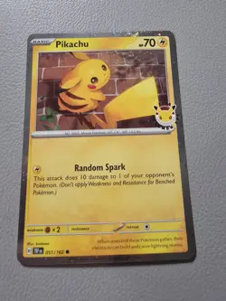Pikachu - 051/162 - Common - Holo - Pokemon Day 2026 NM Pokemon Promos - Image 1