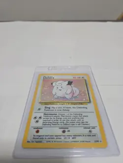 Clefairy 5/102 Base Set Unlimited Holo Rare Pokemon TCG Vintage 1999 WoTC - Image 1