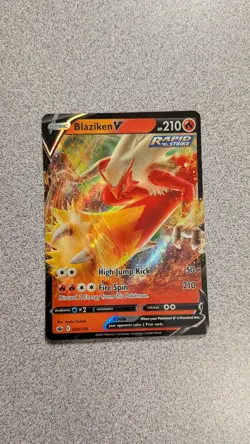 Blaziken V 020/198 SWSH06: Chilling Reign Holo Ultra Rare Rapid Strike NM - Image 1