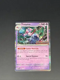Pokemon - Tinkaton SVP020 Promo Holo Paldea Evolved Stamped LP - Image 1