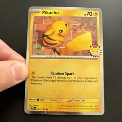 Pikachu 051/162 Pokemon Day 2026 - Anniversary Stamped NM - Image 2