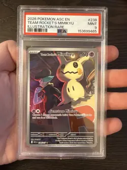 Team Rocket’s Mimikyu 238/217 IR 2026 Pokemon Ascended Heroes PSA 9 Mint - Image 3