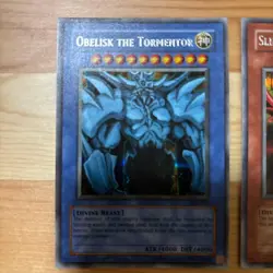 2003 Slifer Obelisk Ra Secret Rare GBI-001 GB Promo God YuGiOh English Vintage - Image 2