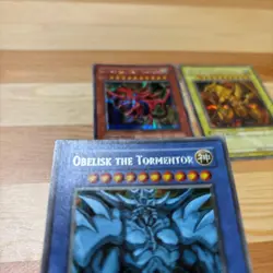2003 Slifer Obelisk Ra Secret Rare GBI-001 GB Promo God YuGiOh English Vintage - Image 3