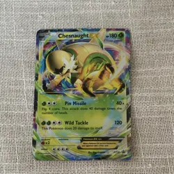 Chesnaught EX XY18 Promo Holo 180 HP Pin Missile Wild Tackle Pokemon TCG Card - Image 3