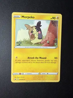 NM Morpeko 078/202 SWSH01: Sword & Shield Base Set Rare Pokemon Card - Image 1