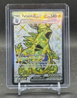 Tyranitar ex 211/197 Obsidian Flames Full Art Ultra Rare Holo Pokemon Card NM - Image 1