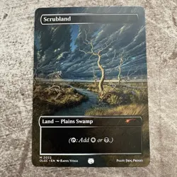 Scrubland - Custom Art MTG Magic The Gathering Playtest Card - Image 1