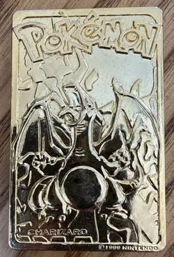 1999 Pokemon 23K Gold Plated Charizard Card w/Pokeball Burger King - NO COA - Image 2