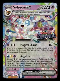 Sylveon ex 041/131 Stamped Prismatic Evolutions Pokemon Card - Image 1