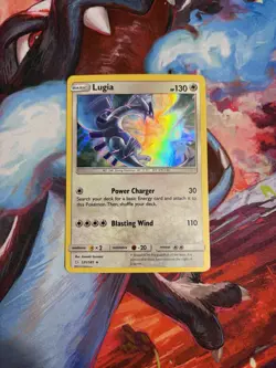 Pokemon TCG Lugia Holo Rare 131/181 Sun Moon Team Up Card NM - Image 1