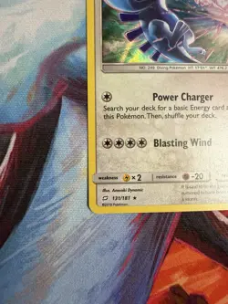 Pokemon TCG Lugia Holo Rare 131/181 Sun Moon Team Up Card NM - Image 5