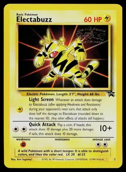 Pokemon Card - Electabuzz Wizards Black Star Promos 2 Promo - Image 1