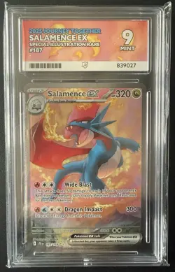 Pokemon TCG Salamence EX Full Art Card Journey Together 187/159 Ace 9 - Image 1