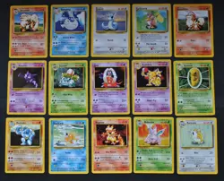 Base Set Lot 59 Cards - Uncommons & Commons - No Duplicates - NM - Pokemon 1999 - Image 3