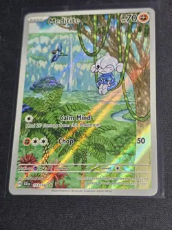 2024 Pokemon Stellar Crown Meditite 153/142 Illustration Rare IR NM - Image 1