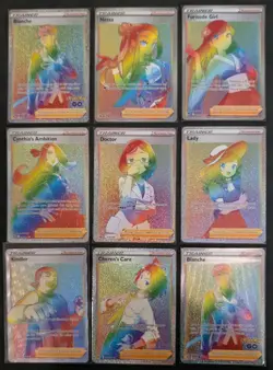 Pokemon Full Art Trainer Lot Of 9 - Image 1