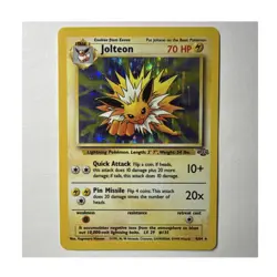 Pokemon TCG Jolteon Jungle Holo Rare Unlimited 4/64 70 HP English Himeno - Image 1