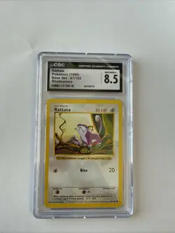 Rattata 1999 CGC 8.5 Pokemon Base Set Shadowless 61/102 - Image 2